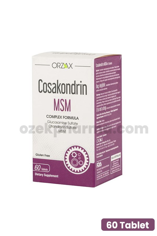 Orzax Cosakodrin MSM 60 Tablet