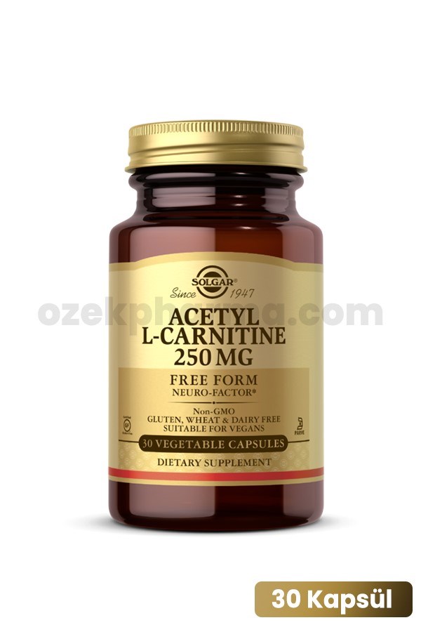 Solgar Acetyl L-Carnitine 250 mg 30 Kapsül