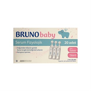 Bruno Baby Serum Fizyolojik 20 flakon