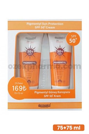 Dermoskin Pigmentyl Sun Protection SPF50+ Cream 75ml | İkili Paket