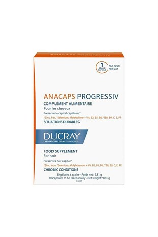 Ducray Anacaps Progressive 30 Kapsül