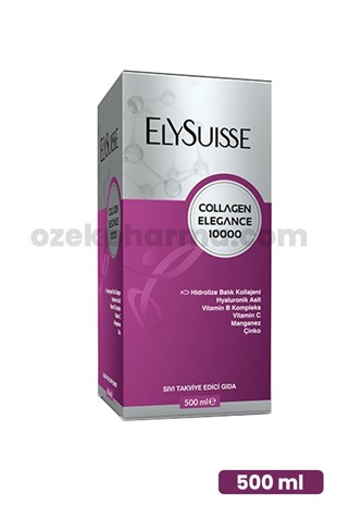 Elysuisse Collagen Elegance 10000 Sıvı Takviye Edici Gıda 500 ml