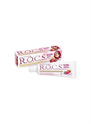 Rocs Kids 4-7 Yaş Ahududu-Çilek Diş Macunu 35 ml
