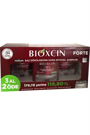 Bioxcin Forte Şampuan 3 Al 2 Öde - Saç Dökülmesine Karşı Şampuan