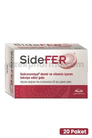 Sidefer Sukrozomiyal Demir ve Vitamin İçeren Takviye Edici Gıda