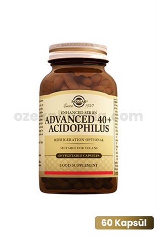 Solgar Advanced 40+ Acidophilus 60 Kapsül