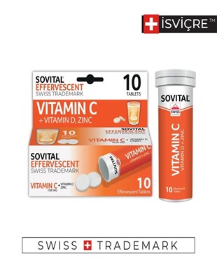 Sovital Vitamin C Efervesan Tablet 10'lu