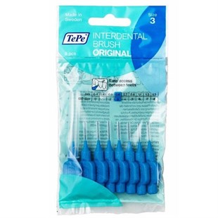Tepe Diş Arayüz Fırçası Mavi 0,6 mm