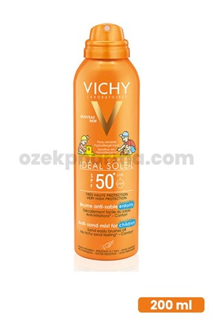 Vichy Ideal Soleil Spf50+ Çocuklar İçin Yüksek Korumalı Güneş Spreyi 200ml