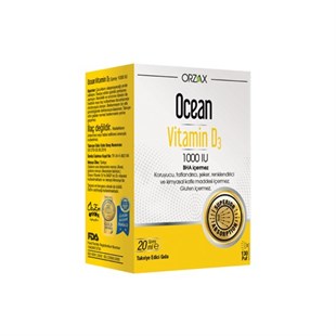 Ocean Vitamin D3 1000 IU 20ml SpreyVitamin-MineralORZAXOcean Vitamin D3 1000 IU 20ml Sprey - ozekpharma.comOcean Vitamin D3 1000 IU 20ml Sprey