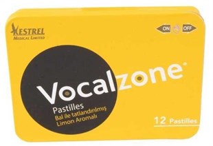 Vocalzone Ballı Limonlu Pastil 12'li
