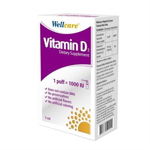 Wellcare Vitamin D3 1000 IU 5 ml